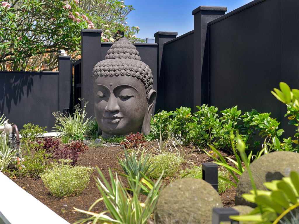 Image of Buddha head for landscape architect Brisbane