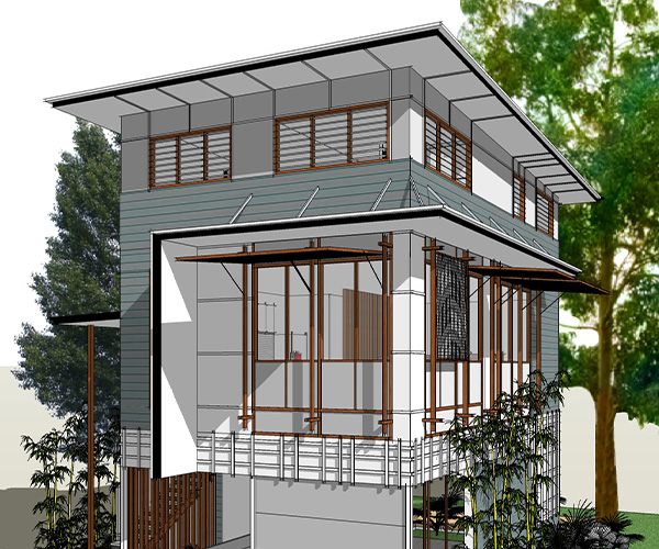 award winning flood home design sketch