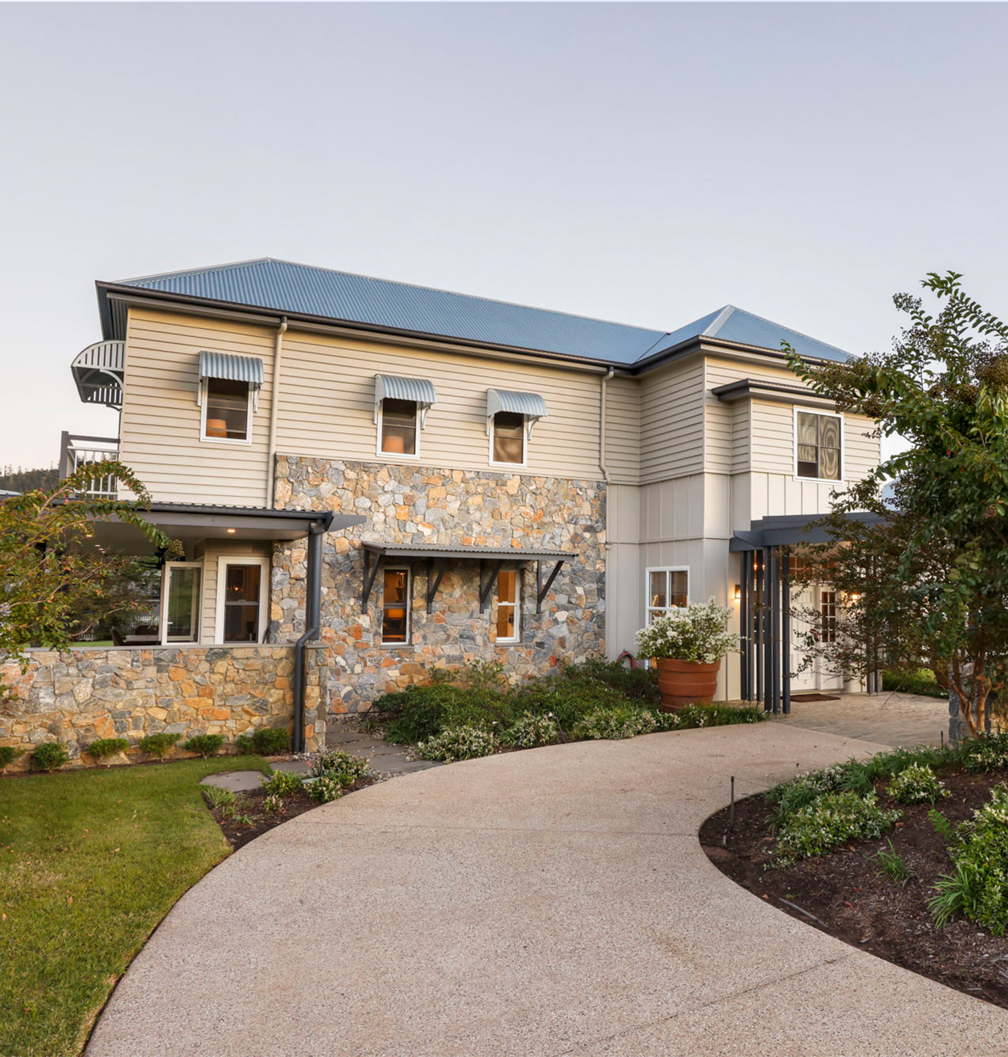 A Hamptons inspired home in Brisbane.