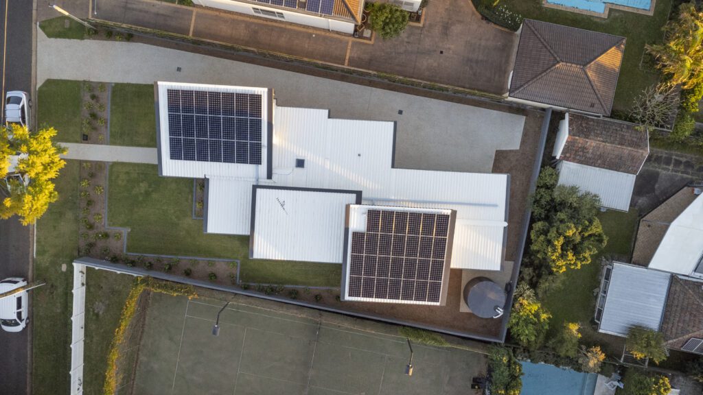 Solar Panels on Energy Efficient Home